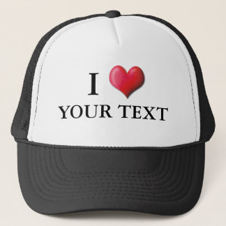 Casquette personnalisable 0001 de coeur d'I