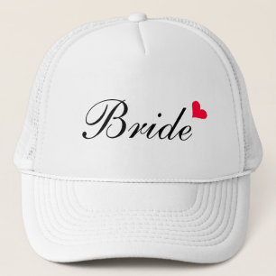 Casquette personnalisable blanc de jeune mariée de