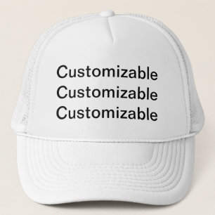 Casquette Personnalisable blanc et noir