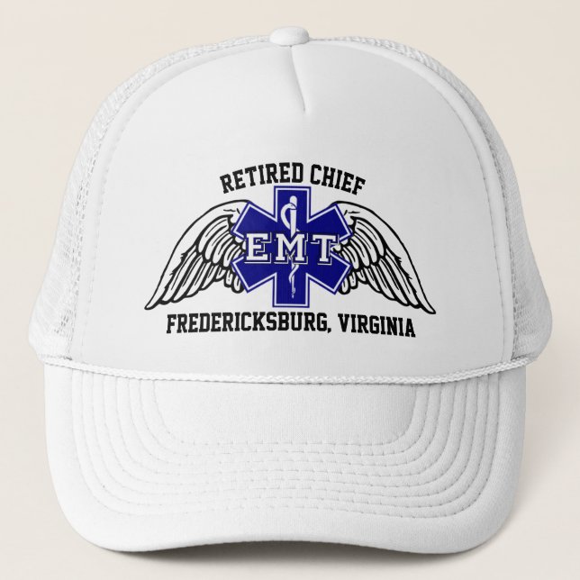 Casquette personnalisable EMT à la retraite (Devant)