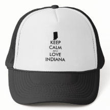 Personnalisable KEEP CALM et LOVE INDIANA