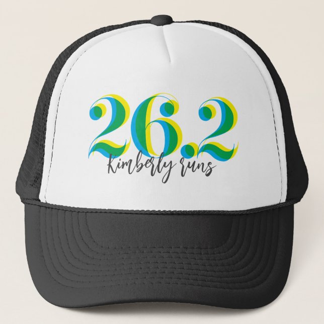 Casquette Personnalisé 26,2 Marathon Running (Devant)
