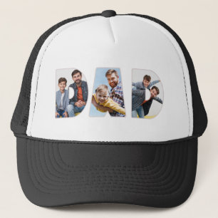 Casquette Personnalisé 3 Photo Papa Lettre Personnalisée