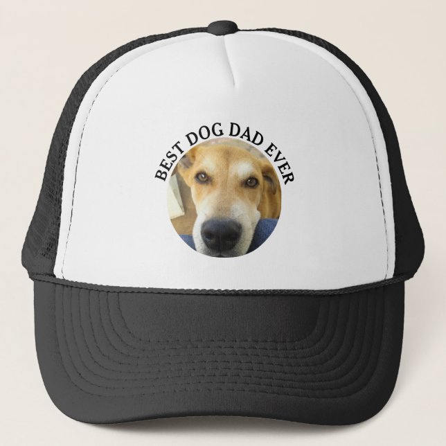 Casquette Personnalisé Animal Photo Chien Papa Fête des père (Devant)