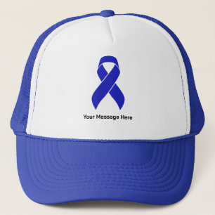 Casquette Personnalisé Bleu Ruban Colorectal Sensibilisation