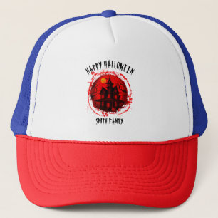 CASQUETTE PERSONNALISÉ HALLOWEEN HAUNTED HOUSE FAMILY PARTY