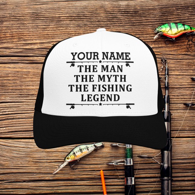 Casquette Personnalisé L'Homme Le Mythe La Légende De La Pêc (Créateur téléchargé)