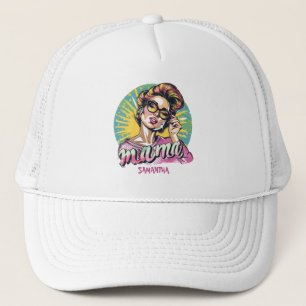 Casquette Personnalisé Retro Mama Pop Art (16) Chapeau de ca