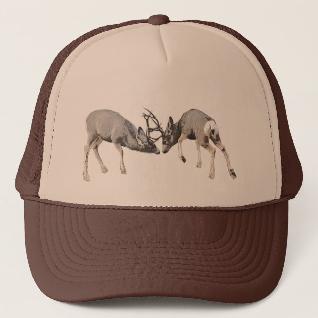 Casquette Personnaliser de combat de cerfs communs de mule (Devant)
