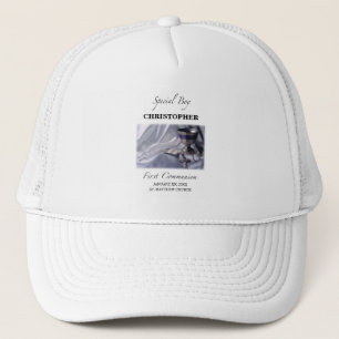 Casquette Personnaliser, Garçon, bleu première communion