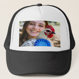 Casquette Personnaliser la photo de volaille de l'exposition