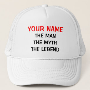 Casquette Personnaliser le mythe de l'homme légende casquet