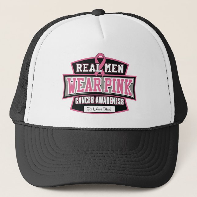 Casquette Personnalisez-le VRAI cancer du sein de ROSE de (Devant)
