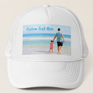 Casquette Personnalisez votre chapeau photo avec du texte