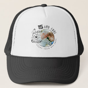 Casquette Petit-fils mignon anniversaire photo personnalisée