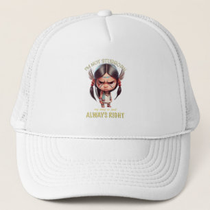 Casquette Petit Indien Je ne suis pas têtu Mon chemin toujou