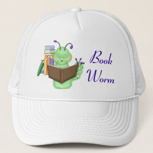 Casquette Petit ver de livre vert