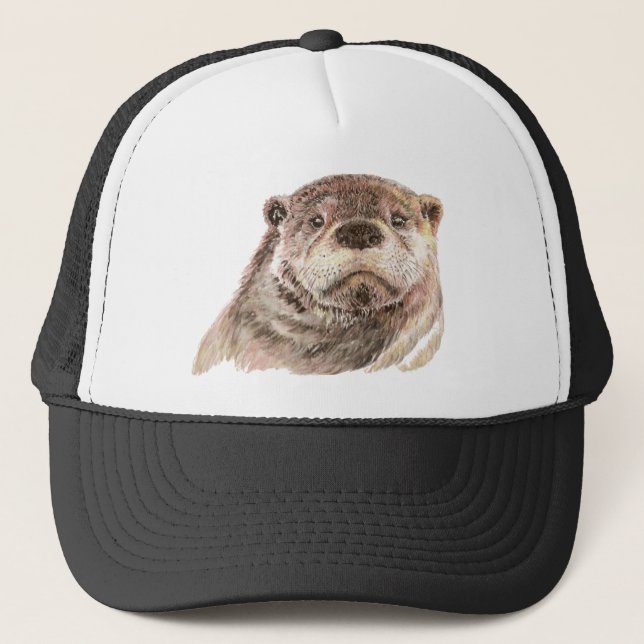 Casquette Petite Otter, Mignonne Nature Animale (Devant)