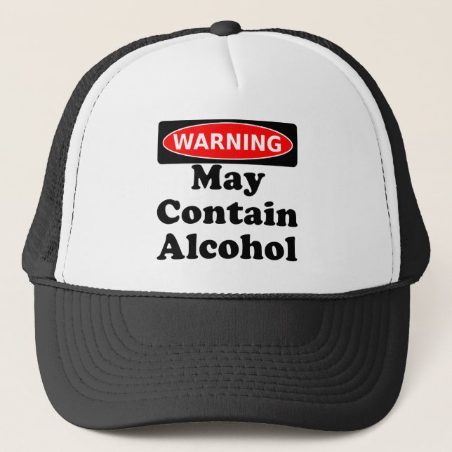 Casquette Peut contenir l'alcool (Devant)