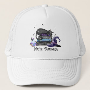 Casquette Peut-être demain - Chat noir, Livres et Vibes de c
