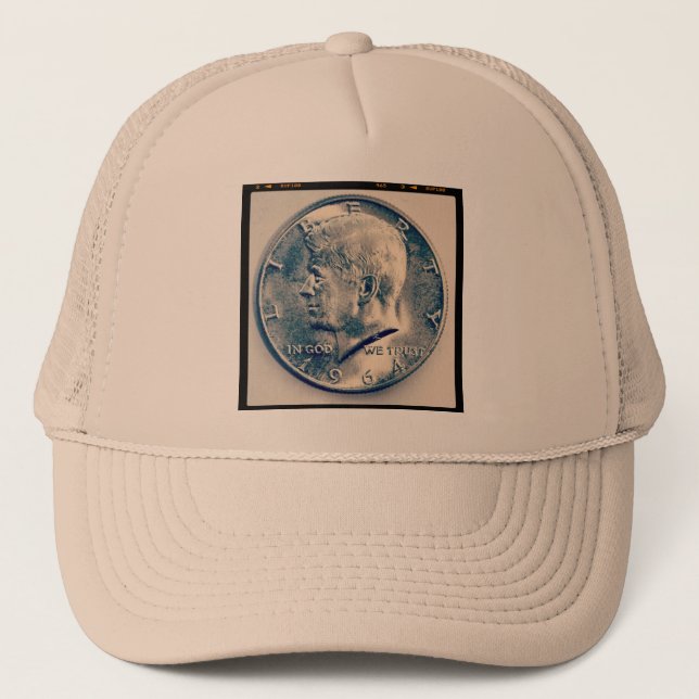 Casquette Photo carré - JFK Demi-Dollar (Devant)