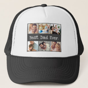 Casquette Photo du meilleur père de tous les jours Collage 