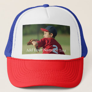 Casquette Photo et texte personnalisés