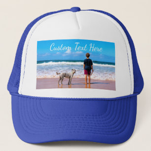 Casquette Photo Personnalisée Trucker Texte Hat Votre Propre