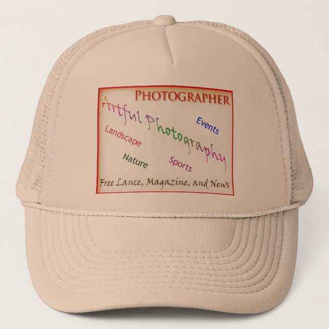 Casquette Photographes avec l'arrière - plan transparent (Devant)
