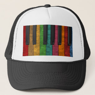 Casquette piano à effet de grunge antique coloré cool