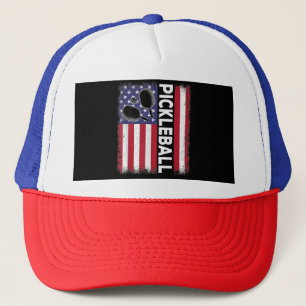 Casquette Pickleball American Flag Drôle amusant Pickleball