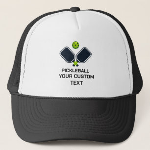 Casquette Pickleball avec pagaies et balle personnalisés