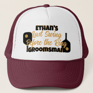 Casquette Pickleball Bachelor Party Black Gold Personnalisé