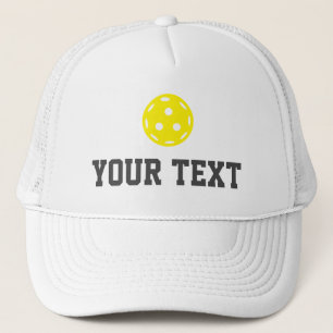 Casquette Pickleball Baller Funny Nom du texte personnalisé