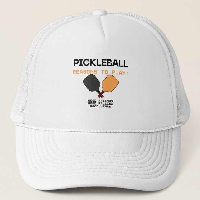 Casquette Pickleball Cap – Reasons to Play (Devant)