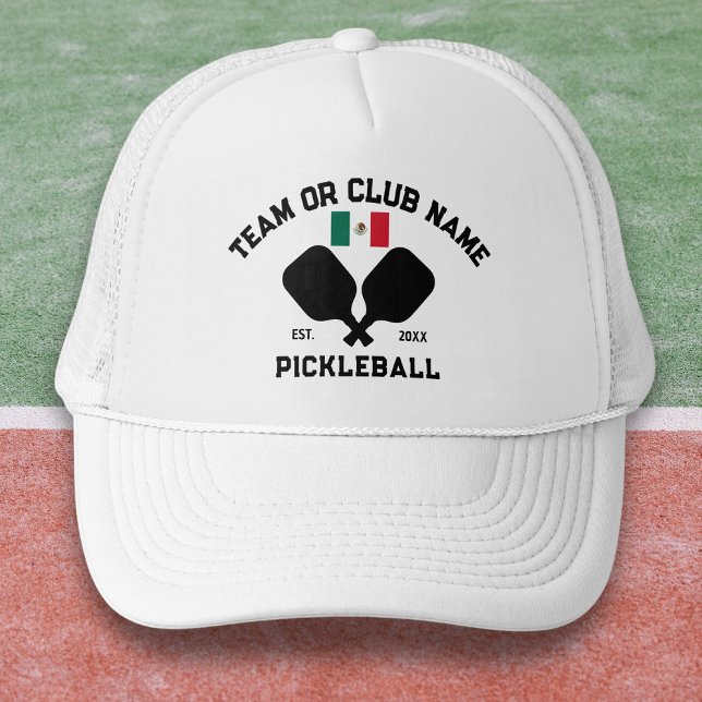 Casquette Pickleball Club Team Mexico Mexican Flag Custom (Créateur téléchargé)