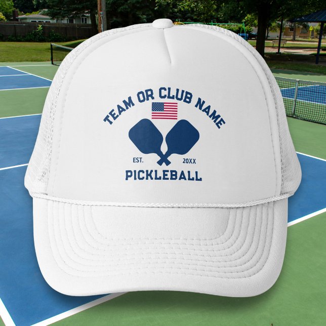 Casquette Pickleball Club Team USA American Flag Custom (Créateur téléchargé)