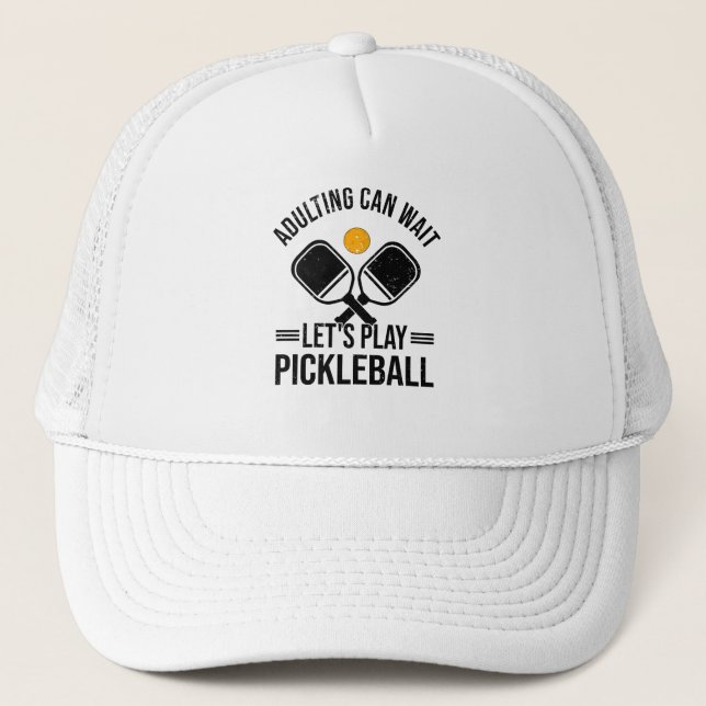 Casquette Pickleball Enfants Pickleball Lecteur Hobby Parent (Devant)
