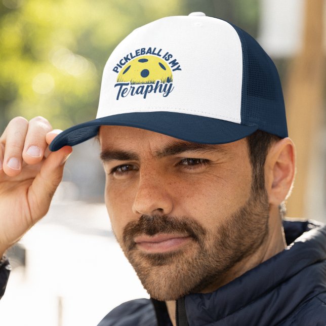 Casquette Pickleball is my Therapy funny pickleball (Créateur téléchargé)