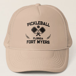 Casquette Pickleball Paddle Ball Fort Myers Floride Custom