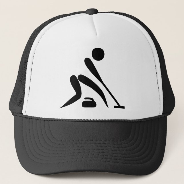 Casquette Pictogramme de curling (Devant)