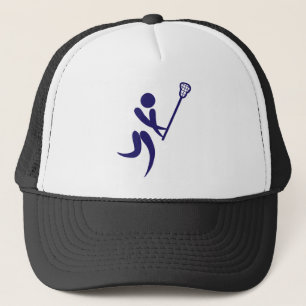 Casquette Pictogrammes de joueur de lacrosse de sport