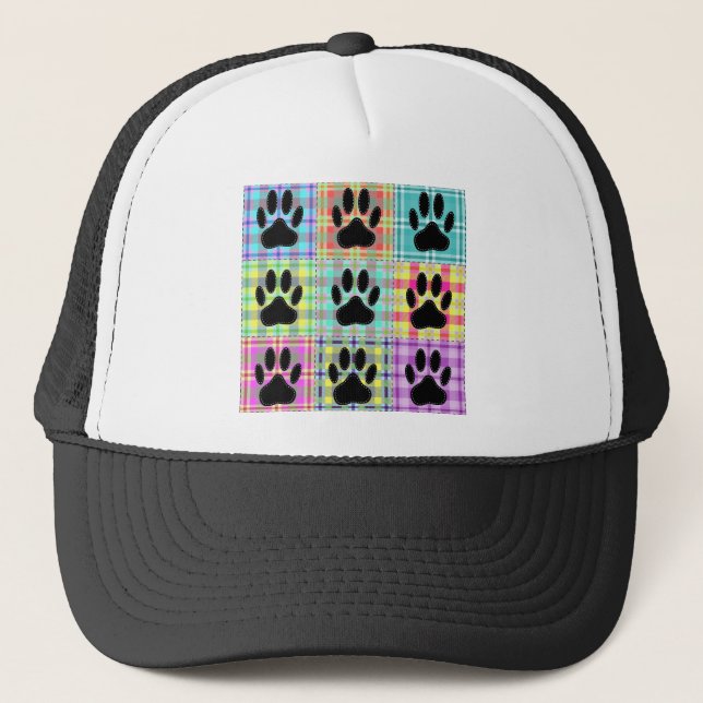 Casquette Pied Motif de chien (Devant)