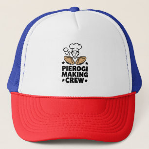 Casquette Pierogi Making Crew - Fun Chef Design