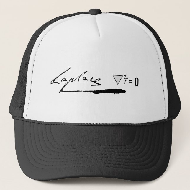 Casquette Pierre-Simon Laplace signature/ équation (Devant)
