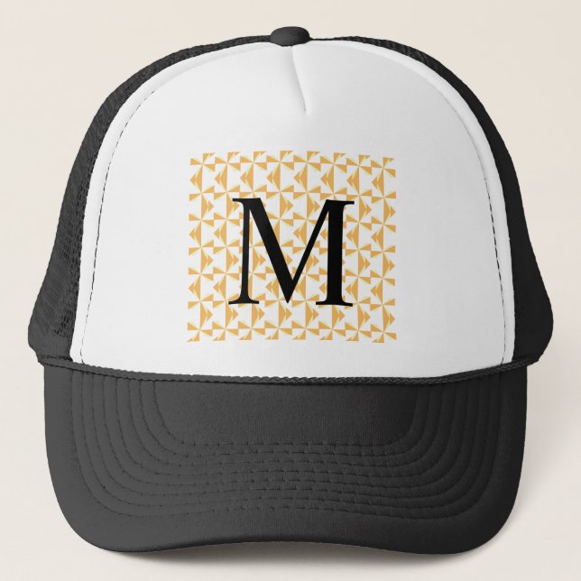 Casquette Piles de Citrouille initiales personnalisées (Devant)
