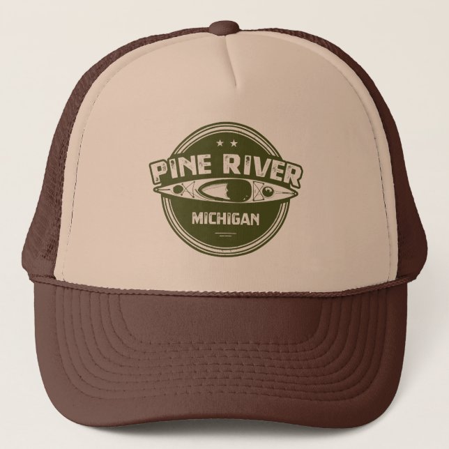 Casquette Pine River Michigan Kayaking (Devant)