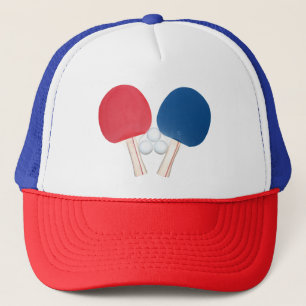 Casquette Ping Pong Paddles et Balls