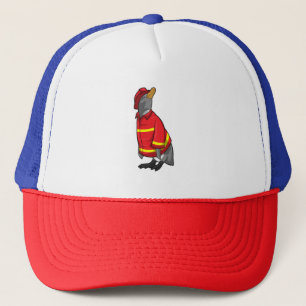 Casquette Pingouin as Firefighter with Helmet