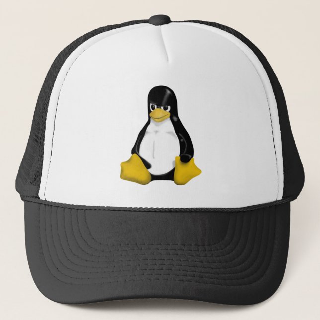 CASQUETTE PINGOUIN FÂCHÉ DE LINUX TUX (Devant)
